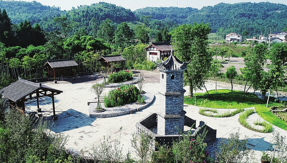 重建的惜字阁记者黄舒摄
