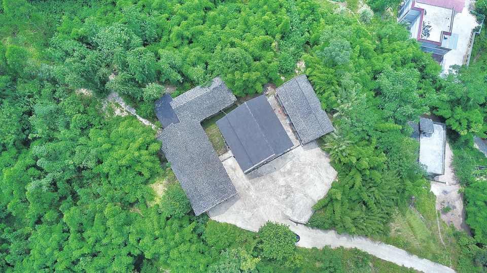 航拍下的法华寺